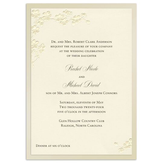 Radiant Blooms Invitations